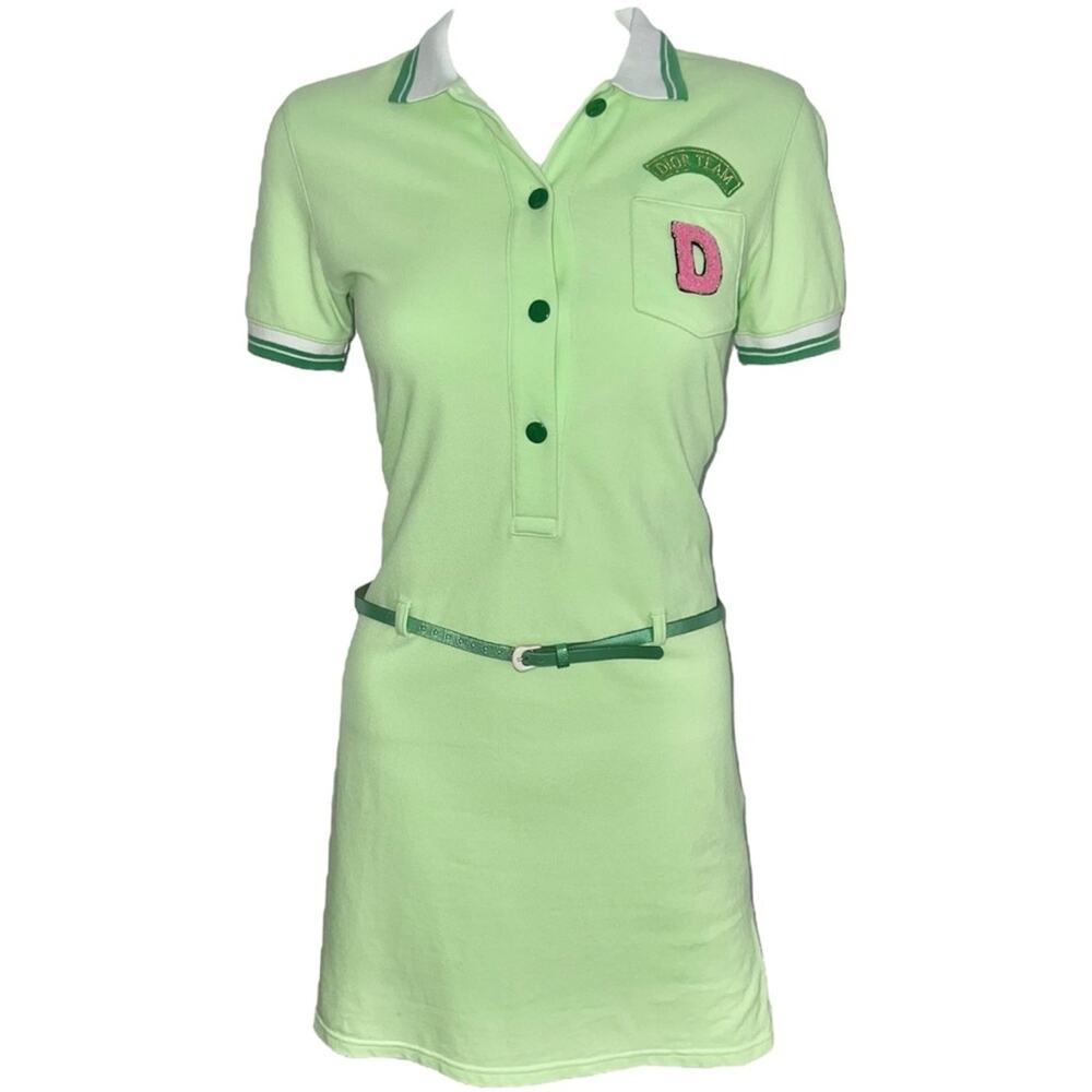 AUTH VTG Christian Dior Sport Golf Polo Tennis Dress